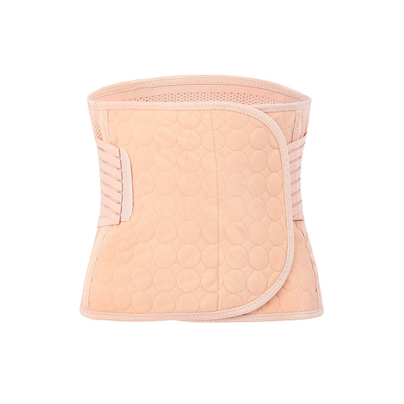 Lumbar Back Support Belt - Double-Adjust Lower Waist Brace for Pain Relief featuring quilted design and compression support.