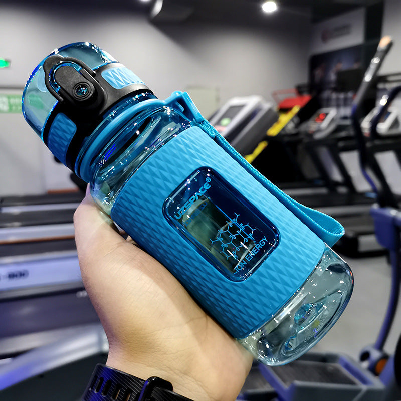 Blue portable sport water bottle 700ml capacity
