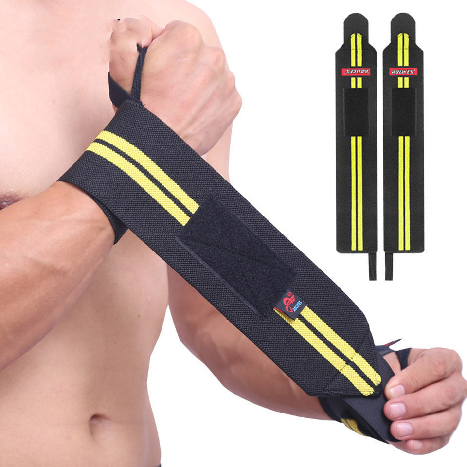 Fitness Wristband Boxing Student Compression Bandage - Black Yellow