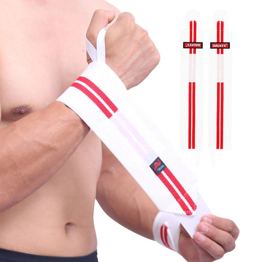 Fitness Wristband Boxing Student Compression Bandage - White Red